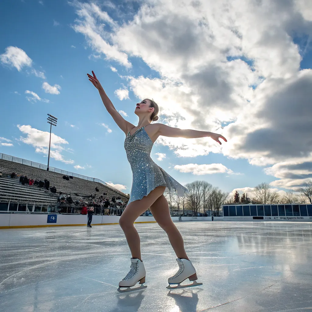 Emily Johnson on the ice